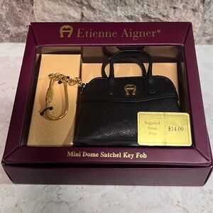 Etienne Aigner Mini Dome Satchel Key Fob